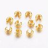 Brass Crimp Beads Covers X-KK-H289-NFG-NF-1