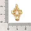 Rack Plating Brass Micro Pave Cubic Zirconia Pendants KK-K377-43G-3