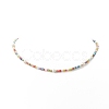 Natural Pearl & Glass Beaded Necklace for Women NJEW-JN04241-4