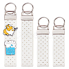 2 Bags Rectangle Felt Tab Blank Keychains KEYC-BC0001-25A-1