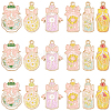 24Pcs 6 Styles Zinc Alloy Enamel Pendants FIND-SC0020-77-1