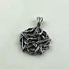 304 Stainless Steel Punk Skull Pentagram Pendant Necklaces for Men's Jewelry WZ8704-5