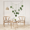 Bohemian Hand-woven Cotton Rope Leaf Tassel with Wood Beads Wall Hanging Ornaments FIND-WH20019-136B-01-4