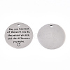 Non-Tarnish 201 Stainless Steel Pendants STAS-T064-38P-28-1