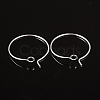 Silver Color Plated Brass Earring Hoops X-EC067-1S-2
