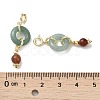 Natural Green Aventurine Pendant Decorations G-M409-19G-3