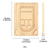 Rectangle Wood Bracelet Design Boards TOOL-YWC0003-05-3