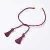Polyester DIY Braided Bracelet Making MAK-K018-A-2