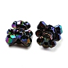 UV Plating Acrylic Faceted Beads X-MACR-D024-05B-2