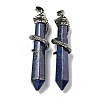 Dyed Natural Lapis Lazuli Pointed Big Pendants G-F766-07AS-04-1