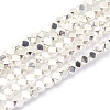 Electroplate Non-magnetic Synthetic Hematite Beads Strands G-L485-10C-S-1