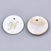 Natural Freshwater Shell Pendants SHEL-N027-04N-1