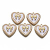 Alloy Enamel Pendants X-ENAM-T011-111B-NR-1