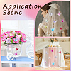80Pcs 8 Colors Lace Butterfly Display Decorations DIY-CP0012-98-4
