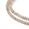 Cubic Zirconia Beads Strands G-F596-48F-3mm-3