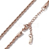 Ion Plating(IP) 304 Stainless Steel Rope Chain Necklace for Men Women NJEW-K245-023E-2
