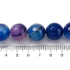 Natural Dragon Veins Agate(Dyed & Heated) Beads Strands G-K390-A08-01-5