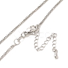 Brass Box Chain Necklaces NJEW-B119-07P-1