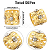 50Pcs Aluminum Dreadlocks Beads Hair Decoration OHAR-SC0001-03G-2