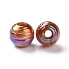 UV Plating Rainbow Iridescent Acrylic Beads PACR-H003-01-3