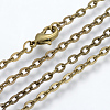 Iron Cable Chains Necklace Making X-MAK-R013-45cm-AB-1