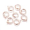 304 Stainless Steel Leverback Earring Findings X-STAS-E460-02RG-2