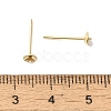 Brass Studs Earrings Finding KK-K383-01B-G-3