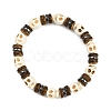 Natural Coconut & Synthetic Turquoise & Non-magnetic Synthetic Hematite Beads Stretch Bracelets for Women BJEW-JB12133-02-2