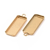 Ion Plating(IP) 304 Stainless Steel Pendant Cabochon Settings X-STAS-I069-36G-3