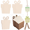 3 Sets Wooden Pendant Decorations WOOD-SC0001-86C-1