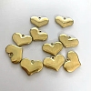 PVD Vacuum Plating 304 Stainless Steel Stamping Blank Tag Heart Pendants STAS-G218-08G-1-4
