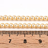 Baking Paint Pearlized Glass Pearl Bead Strands HY-N002-3mm-A09-5