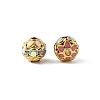 Brass & Alloy & Rhinestone Enamel Beads RB-CBA973B-11E-G-2