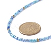 Glass Seed Beaded Two Loops Wrap Bracelet for Women BJEW-JB09216-9