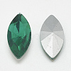 Pointed Back Glass Rhinestone Cabochons RGLA-T083-6x12mm-15-2