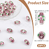 20Pcs Handmade Foil Glass Lampwork Beads LAMP-PA0001-63B-2