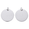 Tarnish Resistant 201 Stainless Steel Pendants STAS-S105-T637-1-20-2