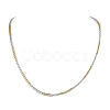 3Pcs 3 Styles Two Tone 304 Stainless Steel Curb Chain & Cable Chain Necklaces for Women Men NJEW-JN05568-4