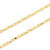 Gold Plated Tin Alloy Snake Chain Fine Necklaces NJEW-BB10181-18-3