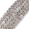 Tibetan Style Flower Alloy Bead Strands X-TIBEB-O007-01-NR-1