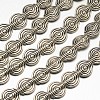 Tibetan Style Flat Round/Vortex Alloy Bead Strands X-TIBEB-O007-10-NR-1