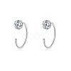 999 Fine Silver Stud Earrings FS-WG1D9DE-11-1