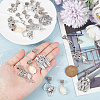 Tibetan Style Alloy & Cowrie Shell Braiding Hair Pendants Decoration OHAR-AB00014-3
