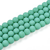 Opaque Glass Beads Strands GLAA-T032-P8mm-MD12-1