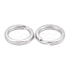 Tarnish Resistant 304 Stainless Steel Keychain Clasps X-KEYC-D049-05-3