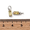 Brass Pave Cubic Zirconia Charms KK-F894-13P-06-3