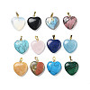 Natural & Synthetic Mixed Gemstone Pendants G-G956-B-G-1