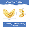 500Pcs 2 Colors Tibetan Style Alloy Beads FIND-FH0017-27A-2