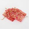 Rose Printed Organza Bags OP-R021-7x9-06-2