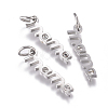 316 Surgical Stainless Steel Pendants STAS-L242-05P-1
